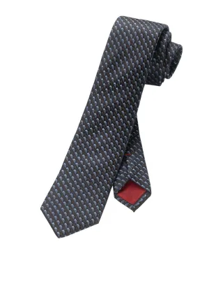 OLYMP - Krawatte, slim (6 cm) blau/grau