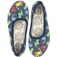 Beck Schläppchen Dinos Gymnastikschuh (für Sport, Kita, Schule und Zuhause) mit rutschfester Gummi-Laufsohle