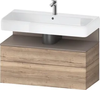 Duravit Qatego Waschtischunterbau wandhängend Eiche Marmoriert Matt 990x470x590 mm - QA4395043550000 QA4395043550000