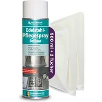 HOTREGA® Edelstahl Pflegespray Edelstahlreiniger Aluminiumreiniger Edelstahlreiniger (Schlierenfreie Reinigung & Pflege Vermindert Fingerabdrücke, Für Küche, Haushalt & Geräte)