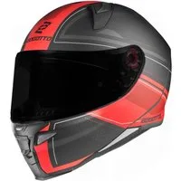 Bogotto Motorradhelm FF110 Cinder Helm, reflektierende, Pinlock, Schnellwechselvisier, Ratschenverschluss