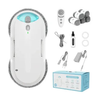 [EU Direct] HIXZAP X1-WH Window Cleaning Robot With 65ml Water Tank 3 Cleaning Modes Z-Route Planning Ultrasonic Spray E
