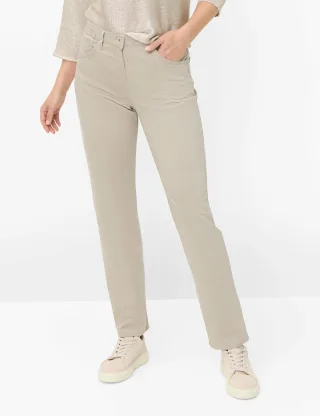 Raphaela by Brax Damen Five-Pocket-Hose Style CORRY SAND, Beige, Gr. 44