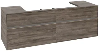 Villeroy & Boch Waschtischunterschrank Collaro C031B0 1600x548x500mm mit Beleuchtung C031B0RK