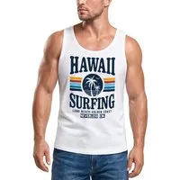 Neverless Tanktop Herren Tank-Top Hawaii Surfing Sommer Strand Palme Print Muskelshirt mit Print