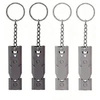 AFKSMILE Signalpfeife 4 Stück Notfallpfeife Trillerpfeife,Signalpfeife mit Schlüsselanhänger, (4-St), 150dB Sport Whistle für Camping, Überleben, Notfall Survival, Training