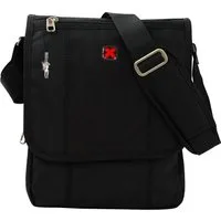 Travel N Meet Messenger Bag Travel N Meet Damen Herren Umhängetasche (Messenger Bag), Herren Messenger Bag, Flugbegleiter Polyester, schwarz ca. 24cm