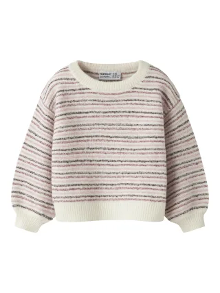 NAME IT - NMFNOELLE LS KNIT Antique White - Gr. - 92