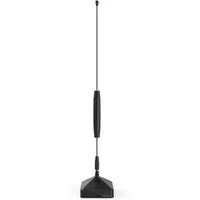 Hama Passive Zimmerantenne für DAB+, DAB, DVB-T2, UKW, Farbe schwarz Stabantenne (UKW, DAB, DAB+, DVB-T2, für Innenbereich), schwenkbar, perfekter Empfang, TV, Radio, Koaxkabel 1,45 m, innen