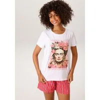 Aniston CASUAL T-Shirt mit goldfarbenem Foliendruck verzierter Frontprint