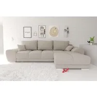 99rooms Ecksofa Antalya, Sofa L-Form, Eckcouch, mit Rückenkissen, Schlaffunktion, Strukturstoff NEVE