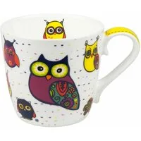 Könitz Becher Colourful Animals Eulen 415ml, New Bone China