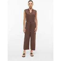 s.Oliver Jumpsuit Overall Ärmelloser Overall mit Rüschenkragen