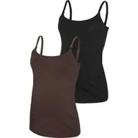 Mamalicious Umstandstop MLKERRIE STRAP JRS TOP 2F 2-P NOOS (Packung, 2-tlg) Baumwollmischung, regular fit