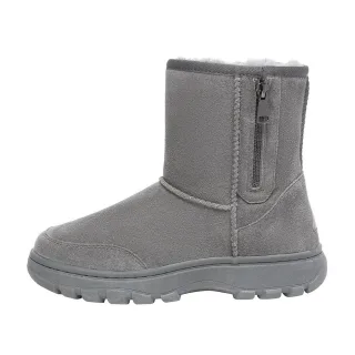 EVER AU Damen Starling Kurze Stiefel mit Reißverschluss - Grau