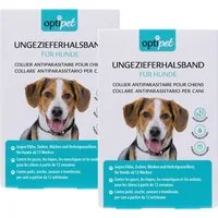 OptiPet Tier-Halsband Flohhalsband für Hunde Zeckenhalsband, Wirkt 4 Monate, wasserfest für Hunde ab 12 Wochen