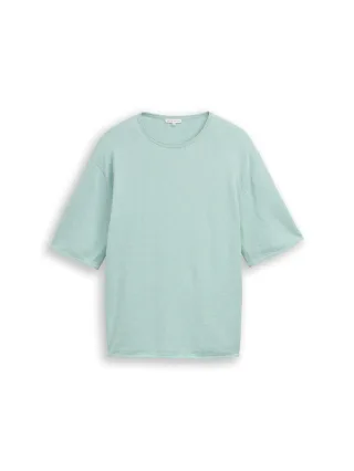 Tom Tailor - Plus Size - Loose Fit Strickpullover mit Kaschmir-Anteil blue haze melange - Gr. - 48