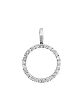 Lyomi Anhänger mit Kette 585/- Weißgold 25synth. Diam.0,28ct.