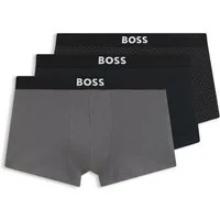 BOSS Trunk Trunk 3P BOSS ONE (3-St) mittlere Bundhöhe, 1x gemustert, 2x unifarben