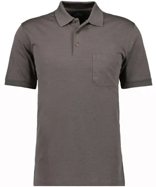 RAGMAN - Softknit-Polo mit Brusttasche, kurzarm - Gr. - XL