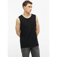 s.Oliver Muskelshirt T-Shirt Ripp-Top aus Baumwollmix mit Crew Neck