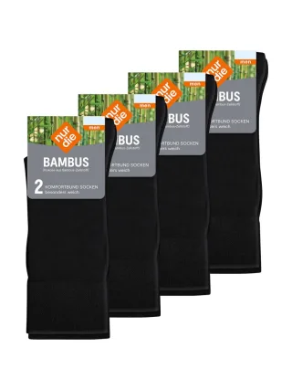 NUR DIE Herren Socken Bambus¹ Komfortbund 8er Pack