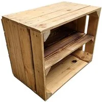 Teramico Holzkiste Holzkiste Obstkiste Vintage 50x40x30cm Boden Lang, Vintage Obstkiste