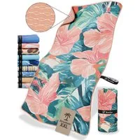 NirvanaShape Strandtuch Reise Handtuch Strandtuch XXL - Strandhandtuch, Mikrofaser Badetuch