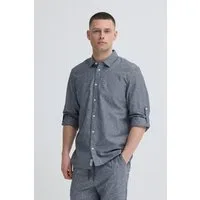 Blend Langarmhemd BHABAN SHIRT PP NOOS mit normalem Hemdkragen, Regular Fit, in Leinenoptik