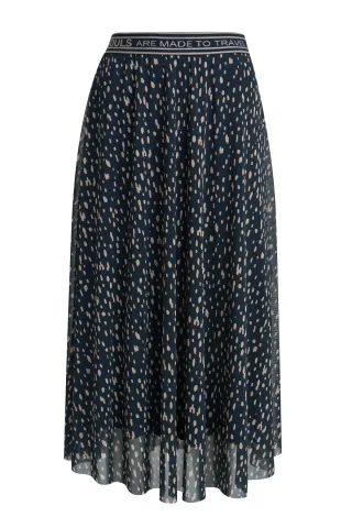 Smith&Soul - Printed Mesh Skirt marine print - Gr. - L
