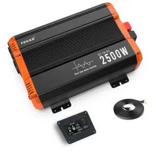 [EU Direct] FCHAO 2500W(Peak Power 5000W) Inverter DC 12V/24V/48V To AC 220V 230V Solar Power Invertor With LCD Display