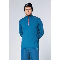 Chiemsee Strickfleece-Pullover mit sportlichem Logodruck, Langarm-Design, aus Strickfleece