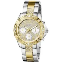 Guess Multifunktionsuhr MAJESTY GW0771L3, Quarzuhr, Armbanduhr, Damenuhr, Datum, Edelstahlarmband