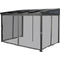 KONIFERA Pavillonseitenteil, Moskitonetz für Anbaupavillon Bilbao, BxT: 360x250 cm, abnehmbar