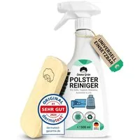 Emma Grün Sofa Reiniger 500 ml mit Polsterbürste Polsterreiniger (für Sofas & Autositze, stark gegen Gerüche & Flecken, aus Deutschland)