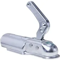 Diedrich Filmer GmbH Anhängerkupplung Kupplungsklaue Zugmaul Zugkugelkupplung Silber (1-St), Anhänger Kupplung Anhängerkupplung 70mm 750kg Rund runde Deichsel