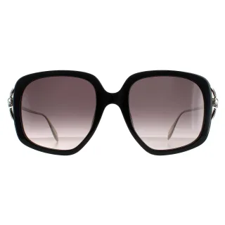 Alexander McQueen Square Womens Schwarz Silber Grau Gradient AM0374S