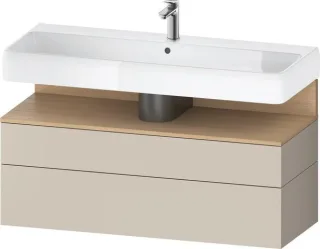 Duravit Qatego Waschtischunterbau wandhängend Taupe Supermatt 1190x470x590 mm - QA4396030830010 QA4396030830010