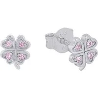 Prinzessin Lillifee Paar Ohrstecker Kleeblatt, mit Zirkonia (synth)