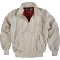 normani Blouson Herren Harrington Jacke Retro Blouson English Style mit kariertem Innenfutter Karofutter