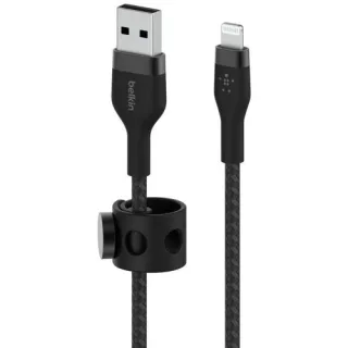 Belkin Flex Lightning/USB-A 3m mfi zert., schwarz CAA010bt3MBK