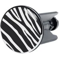 Sanilo Waschbeckenstöpsel Zebra, Ø 4.0 cm, hochwertig, universell, mit Motiv, 100% wasserdicht
