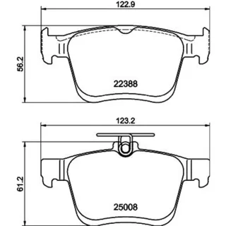 Hella Bremsbel?ge hinten VW T-Roc 2,0 Tdi Scr