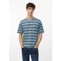 s.Oliver Kurzarmshirt T-Shirt Ringel-T-Shirt im Modern Fit mit Garment Dye