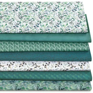 Patchwork- und Quiltpaket "Eukalyptus", grün-color