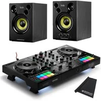 HERCULES DJ Controller Hercules Inpulse 500 DJ Controller mit DJMonitor42 Boxen