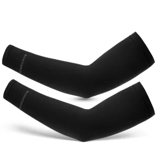ROCKBROS UPF50+ UV Protection Solid Arm Sleeves Quick-drying Breathable High Elastic Fit Sunscreen Sleeves for Summer Ou