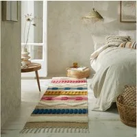 FLAIR RUGS Läufer Medina, mit abstraktem Streifenmuster, rechteckig, Höhe: 12 mm, Boho-Look, aus Naturfasern wie Wolle & Jute, Teppichläufer
