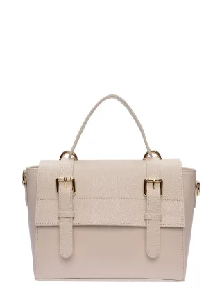 Anna Luchini Beige Rindsledertasche