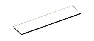 Keuco Glasabl. kurz Ersatzteil SPS 90110 326x80x6mm, 90110000065 90110000065